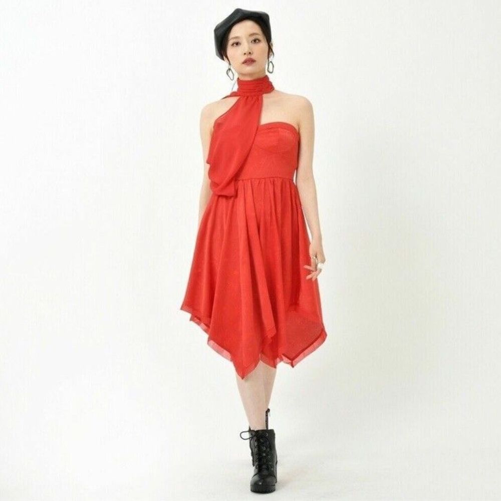 CRUELLA RULES Her Universe Live Red Evening Dinner Party Dress 3XL Disney Parks